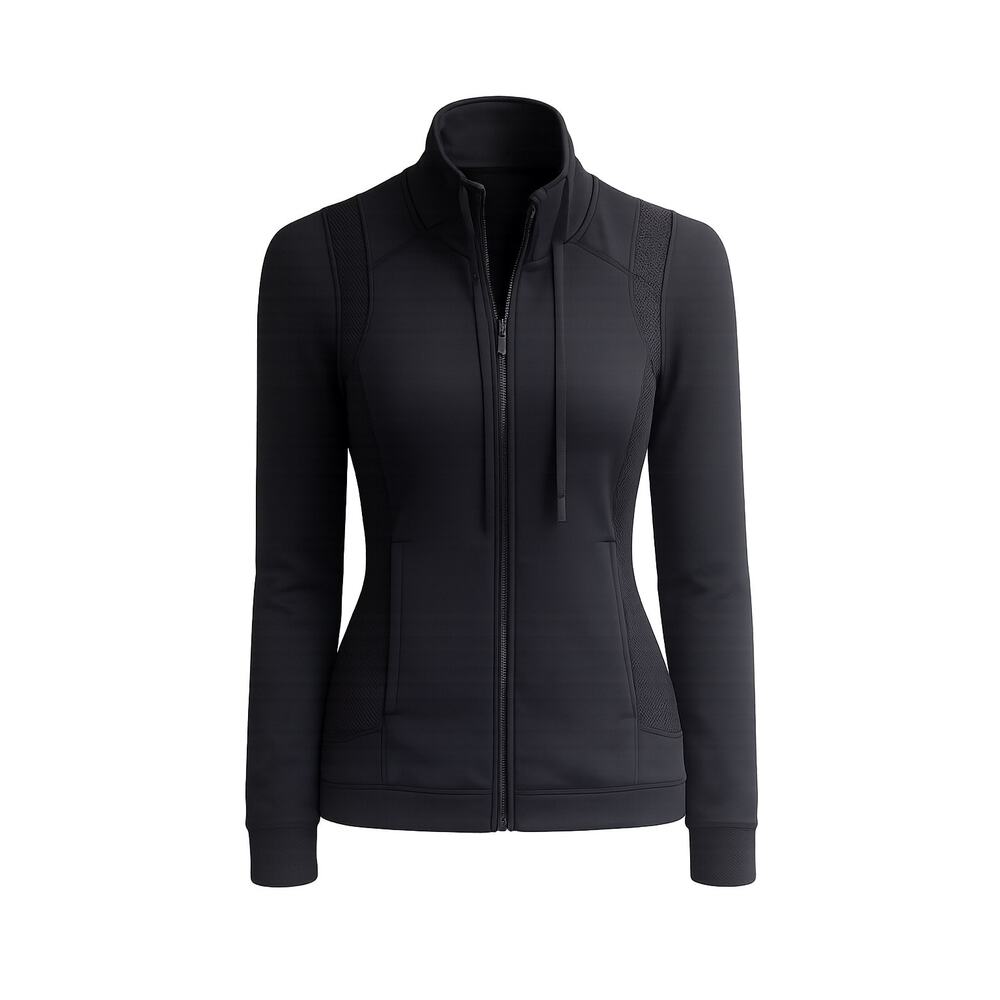 Lululemon Sleek Black Performance Jacket – Sculpting & Breathable